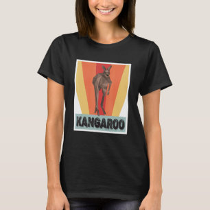 T-shirt Kangaroo Retro Outback Australie Marsupials Kangar