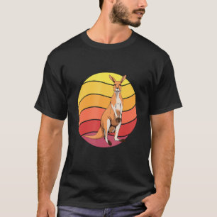 T-shirt Kangaroo Retro Sunset Kangaroo Art Kangaroos