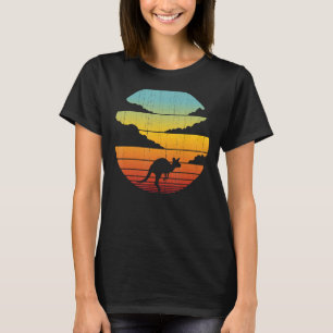 T-shirt Kangaroo Retro Vintage 60s les années 70 Sunset Ma