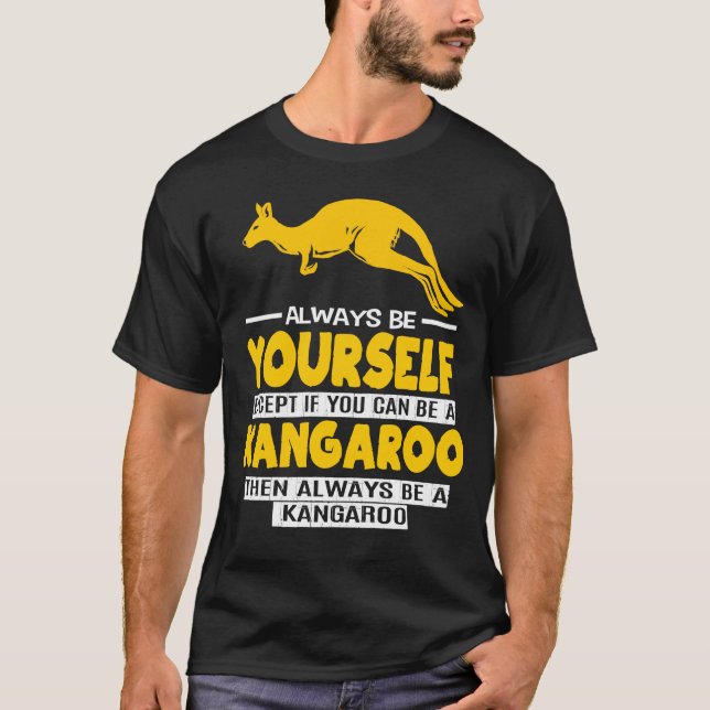 T-shirt Kangaroo Toujours Votre Pouce Joey Aussie (Devant)