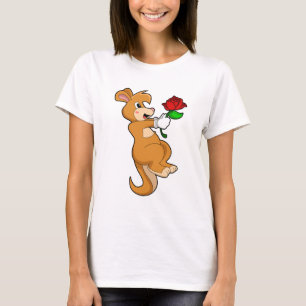 T-shirt Kangaroo with Flower