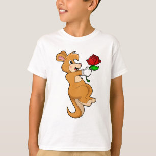 T-shirt Kangaroo with Flower