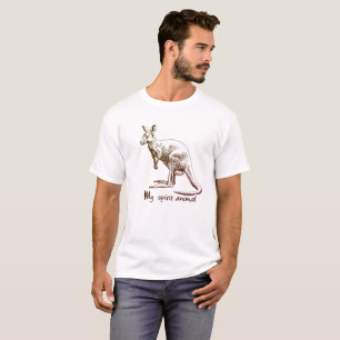 T-shirt Kangourou mon animal d'esprit