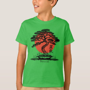 T-shirt Kanji japonais Bonsai Personnalisé