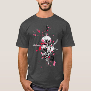 T-shirt Kanji japonais samouraï fille (2)