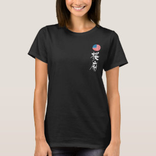 T-shirt [Kanji] sacramento avec drapeau