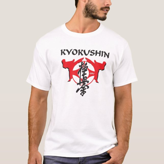 T-shirt Kanku et kanji de Kyokushin (Devant)