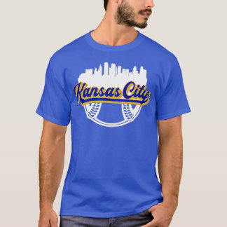 T-shirt Kansas City Baseball Centre Ville Skyline Fan