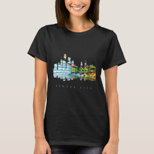T-shirt Kansas City, Silhouette colorée