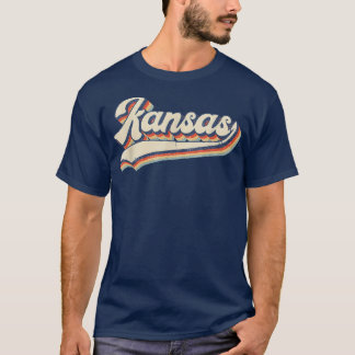 T-shirt Kansas Etat Vintage Rétro Cadeau Hommes Femmes Pap