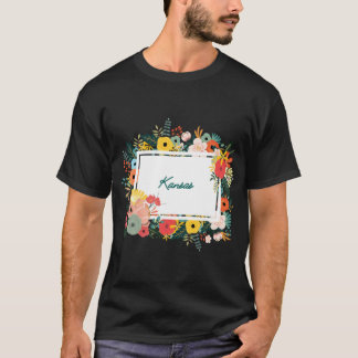 T-shirt Kansas Flower Frame