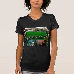 T-shirt Kansas Map et photos