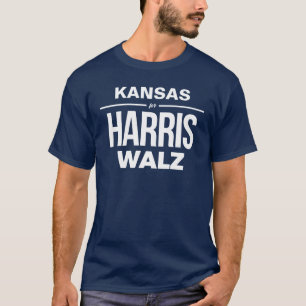 T-shirt Kansas pour Harris Walz