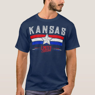 T-shirt Kansas Retro Cadeaux Vintages Femmes Hommes Enfant