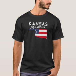 T-shirt Kansas USA State America Travel Oklahoman Premium
