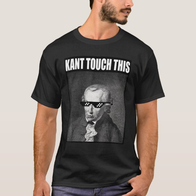 T-shirt Kant Touch Cette Philosophie Mème Emmanuel (Devant)