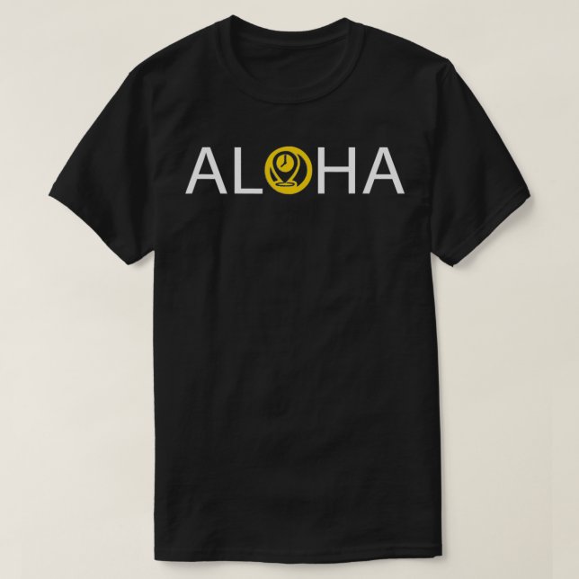 T-shirt Kapu Coffee Aloha Logo on Back  (Design devant)