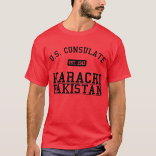 T-shirt Karachi de consulat général, Pakistan