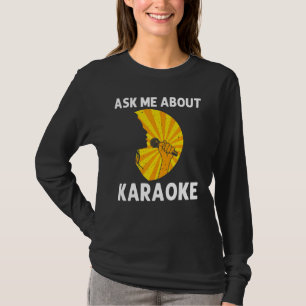 T-shirt Karaoké Cool Pour Hommes Femmes Chanteur Microphon