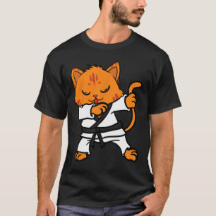 T-shirt Karate Cat Dab Danse Arts Martiaux Dabbing Comte S
