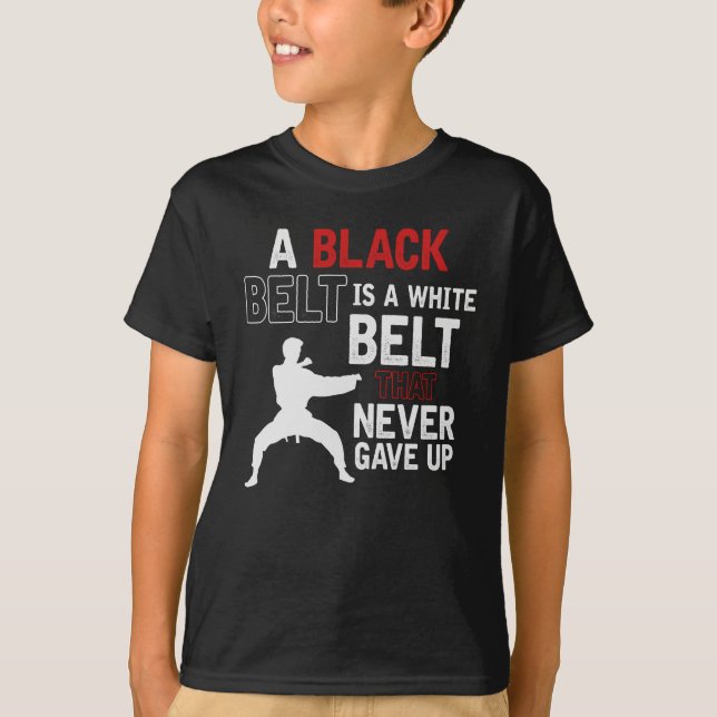 T-shirt Karate, ceinture noire (Devant)