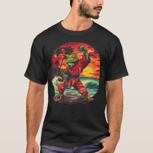 T-shirt Karate Crapaud Judo Mma Kickboxing au Coucher du S