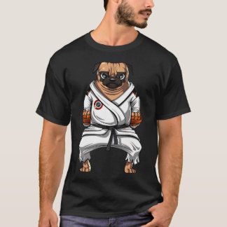 T-shirt Karate de chien pug
