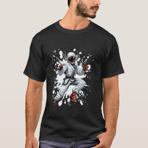 T-shirt Karate de combat classique d'astronaute de judo