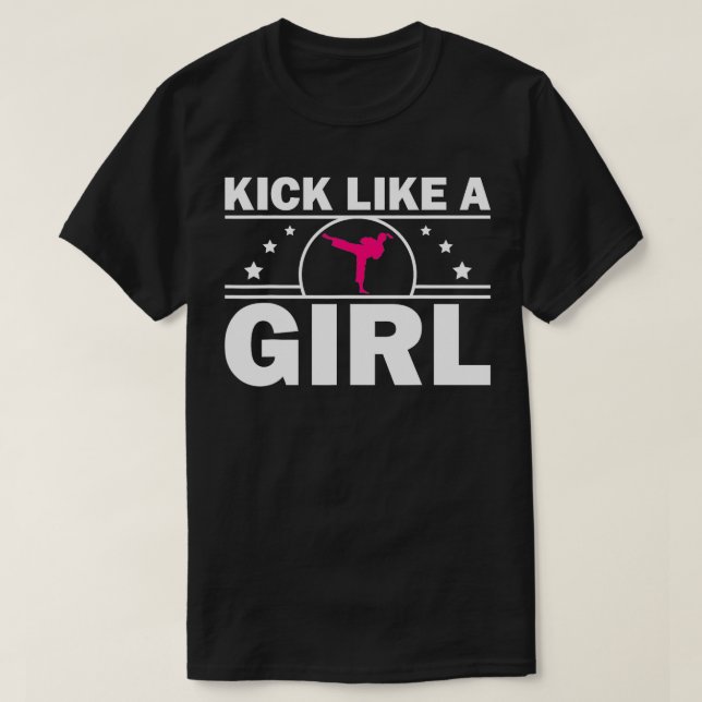 T-shirt Karaté Design Pour Filles Femmes Enfants Martial A (Design devant)