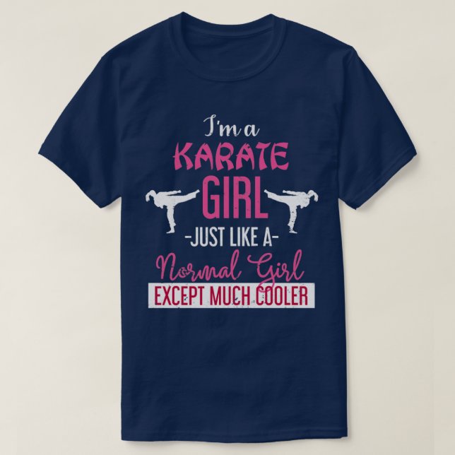 T-shirt Karate Girl Karate (Design devant)