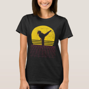 T-shirt Karate Girl Vintage