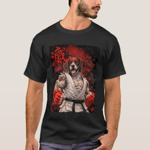 T-shirt Karate GSP Chien Combattant Pointer Allemand à Poi