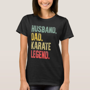 T-shirt Karate - Mens Funny Vintage Mari-Cadeau Papa Kara