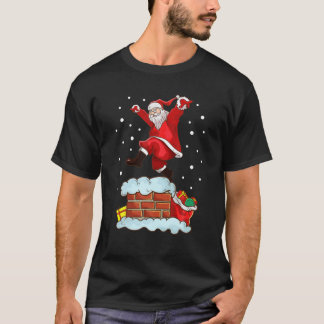 T-shirt Karate Santa Claus Christmas Kung Fu Taekwondo MMA