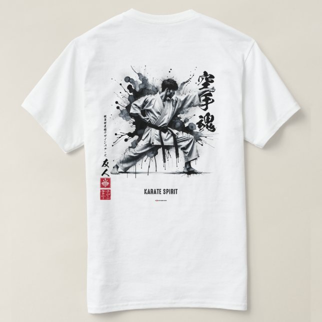 T-shirt Karate Spirit InkAlcohol Karateka Homme (Design dos)