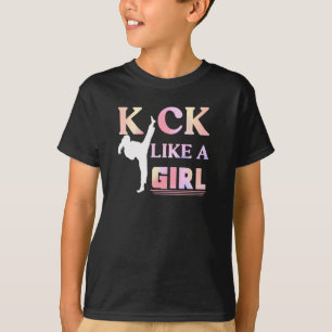 T-shirt Karate Taekwondo Jiu Jitsu Girl Fighting Fun