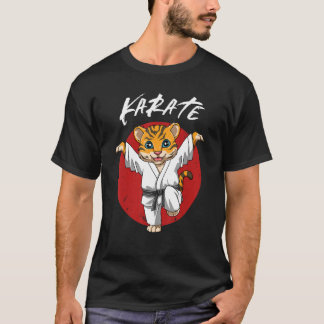 T-shirt Karate Tiger Crane Kick Boys and Girls Karate Ti