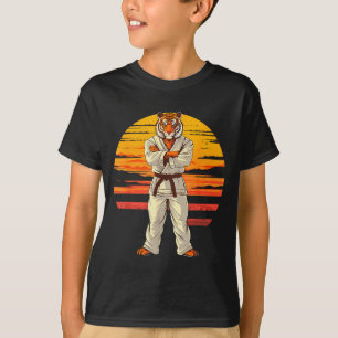 T-shirt Karate Tigre Sunset Jiu-Jitsu Taekwondo Mma Tigre