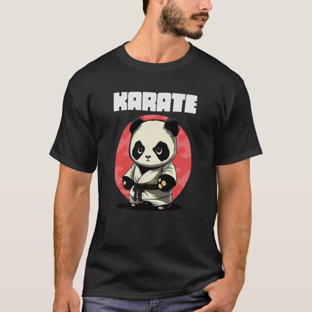 T-shirt Karateka Karate Panda (Devant)
