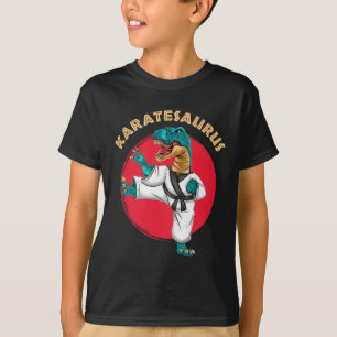 T-shirt Karatesaurus Drôle de dinosaure de karaté 