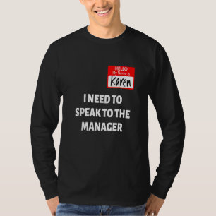 T-shirt Karen Halloween Costume Parle Au Gestionnaire Sayi