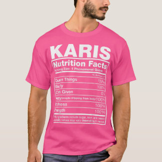T-shirt Karis Nutrition FactsKaris Nom Anniversaire