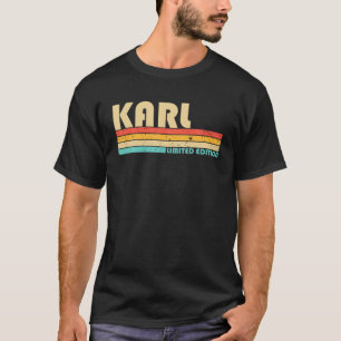 T-shirt KARL Nom Personnalisé Retro Vintage 80S 90S Naissa