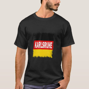 T-shirt Karlsruhe Allemagne avec drapeau allemand