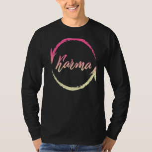 T-shirt Karma Bouddha Yoga Vintage droit universel Bouddhi