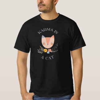 T-shirt Karma est un chat