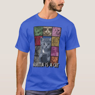 T-shirt Karma est un chat vintage