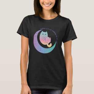 T-shirt Karma est un Purring de chat dans My Lap - Drôle H