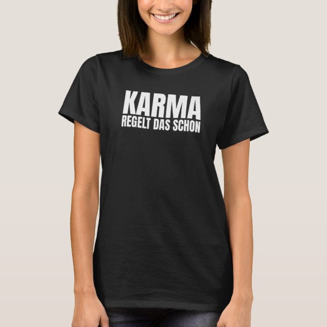 T-shirt Karma regulates that already spirituality Premium (Devant)