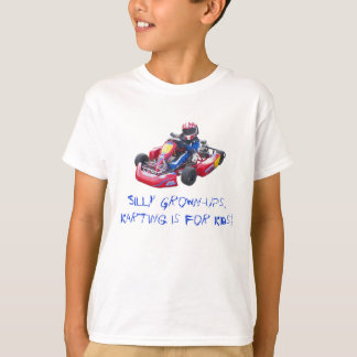 T-shirt Kart idiot d'enfant d'adultes